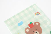 Zipper Bag 'Nice Day' Bear Mint