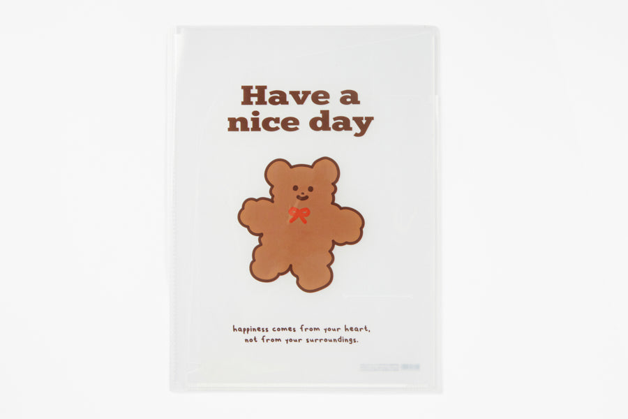 File 6 Pocket "Have a Nice Day Bear"