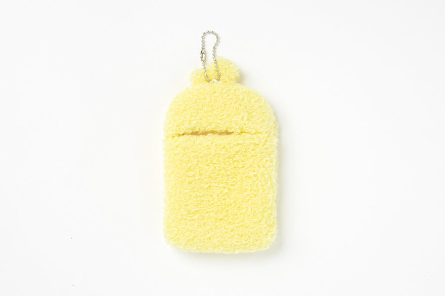 Fluffy Photo Card Case Iren Yellow