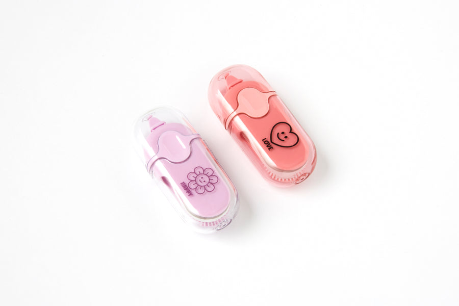 Correction Tape Capsule Flower Pink 5mm