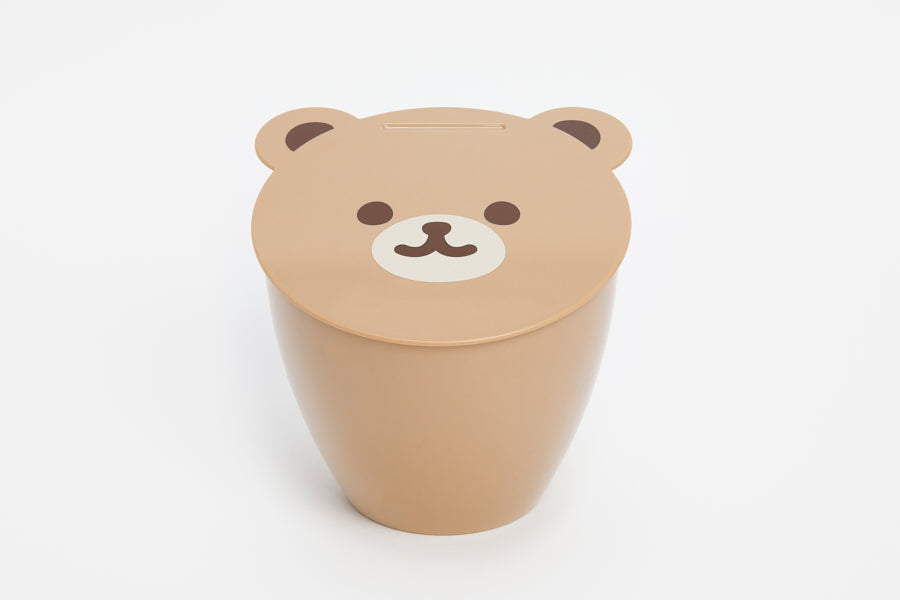 Animal Face Trash Can Brown Bear