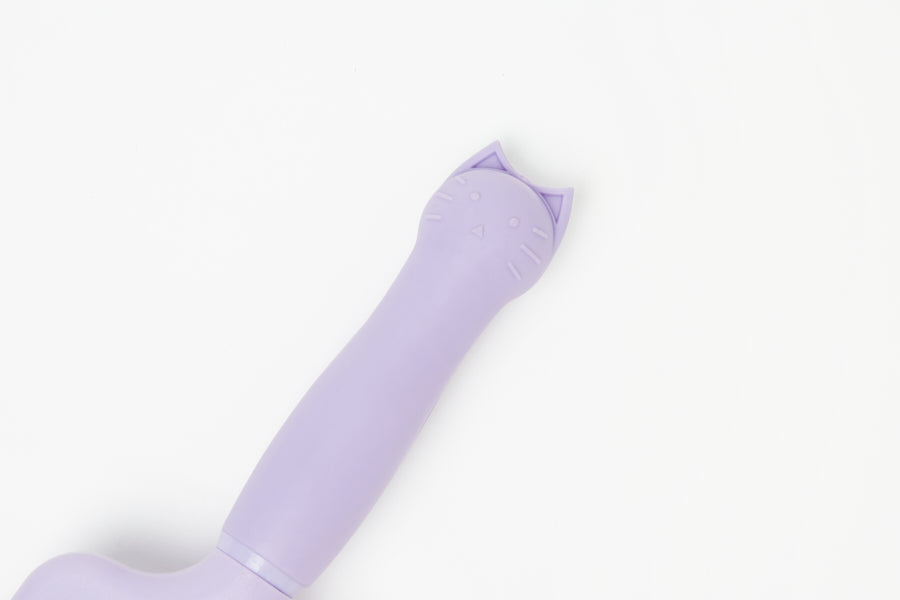 Square Hair Brush Cat Purple