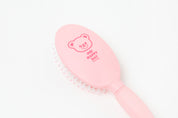 Round Hair Brush Bear Pink