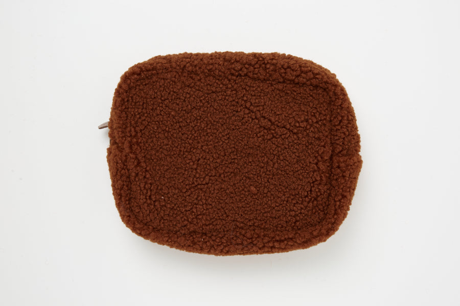 Multi-Use Pouch Fluffy Bear Brown