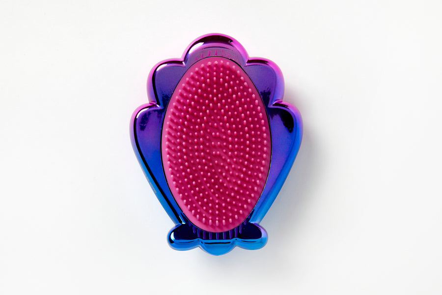 Hair Brush Clam Purple