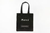 Eco Bag "Merci" Black