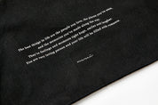Eco Bag "Merci" Black