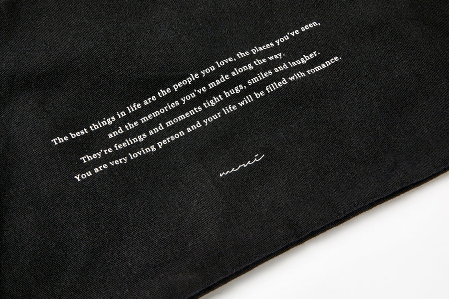 Eco Bag "Merci" Black