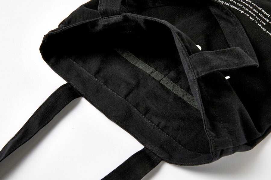 Eco Bag "Merci" Black