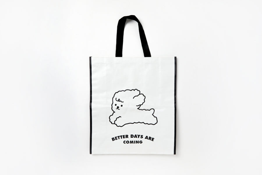 Tarpaulin Bag "Better Days Are Coming" Bichon L