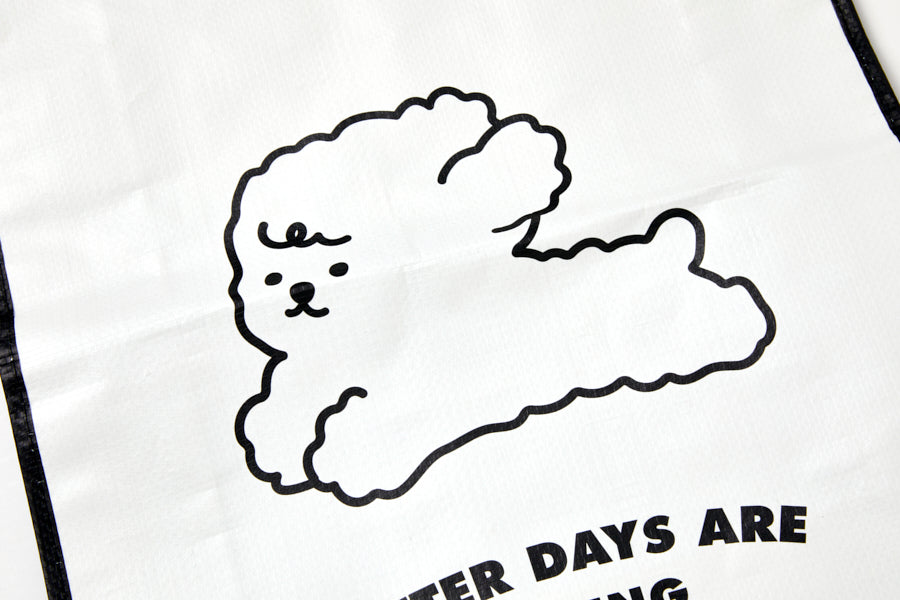 Tarpaulin Bag "Better Days Are Coming" Bichon L