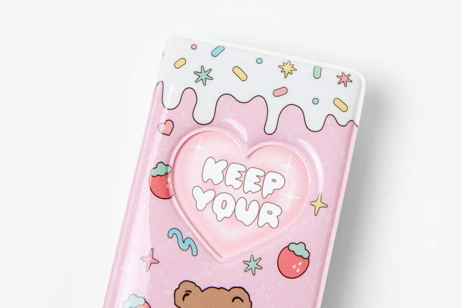 Collect Book Strawberry Bear Pink