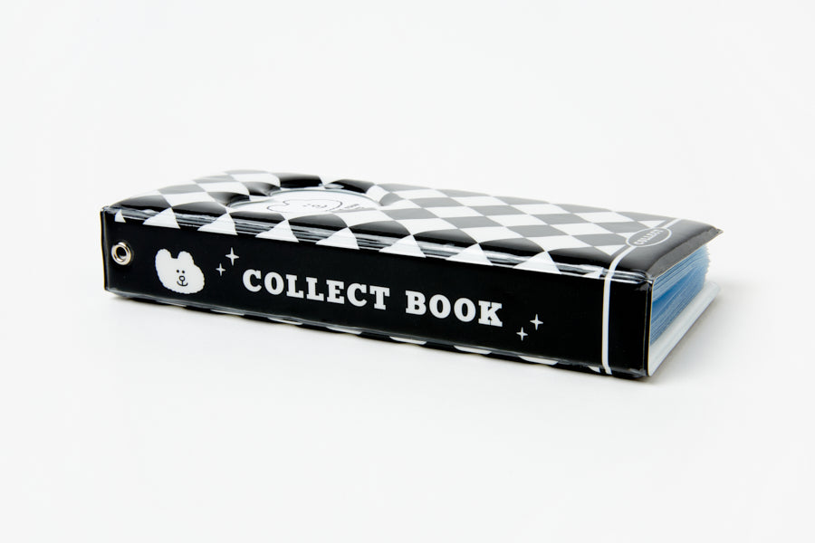 Collect Book Bear Black & White Check