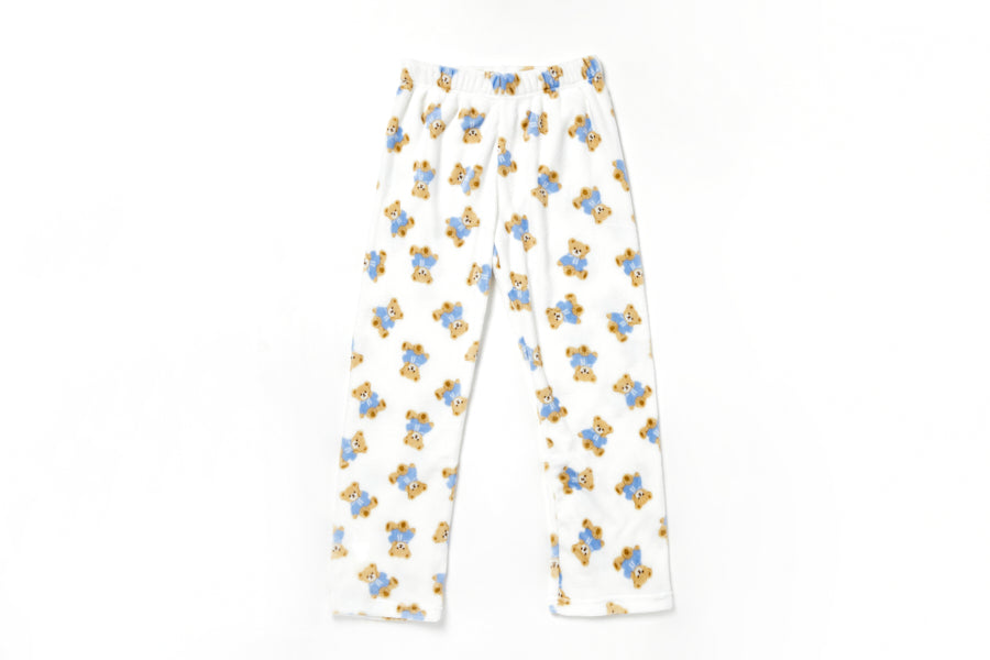 Pajama Pants Bear White