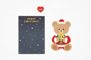Christmas Card Gift Bear