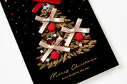 Christmas Card Fabric Ribbon Bell Tree