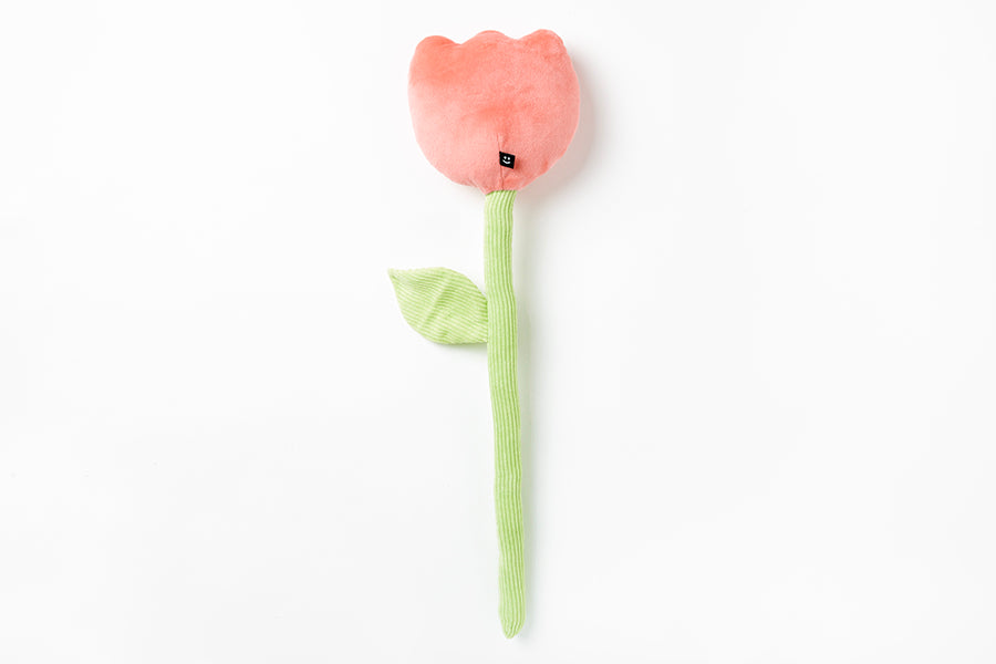 Plush Flower Smile Tulip Pink