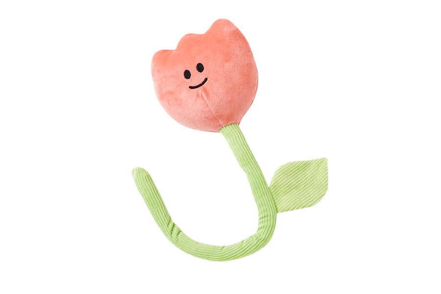 Plush Flower Smile Tulip Pink