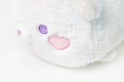 Cushion Lying Rainbow Heart Bear