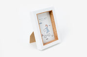 Wood Photo Frame 4X6 Girl White