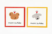 Card Set Happy Birthday Candle