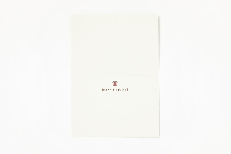 Simple Card Happy Birthday Bichon Green