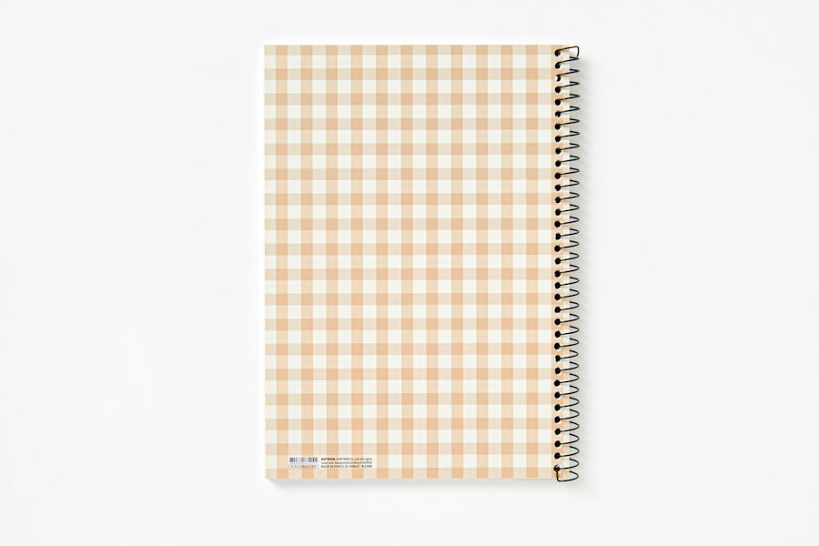 Spring Note Simple Check Brown