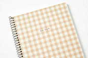 Spring Note Simple Check Brown
