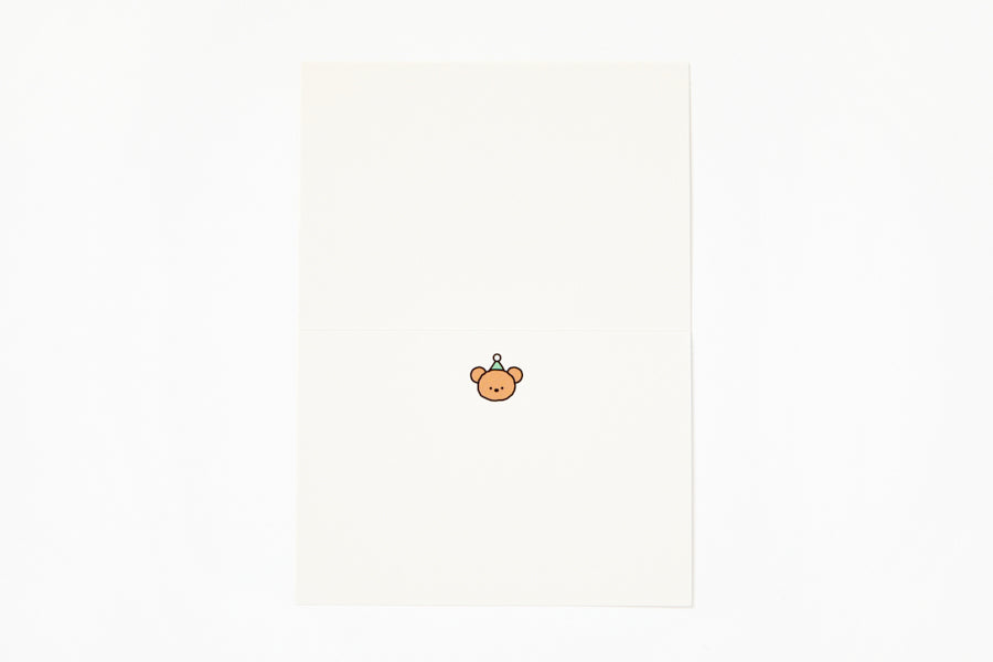 Card Set Bear Happy Birthday