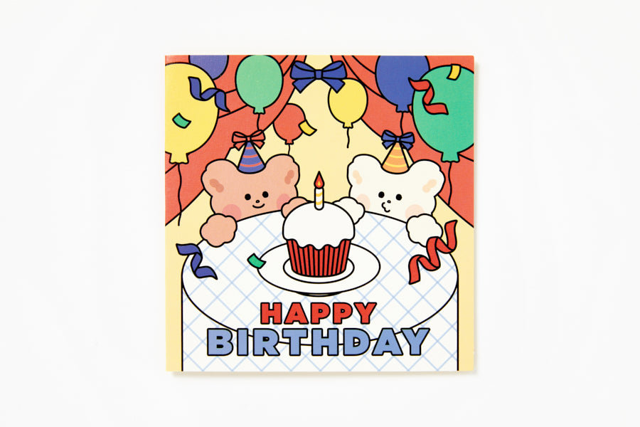 Card Happy Birthday Two Bears
