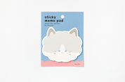 Sticky Memo Pad Cat Face L