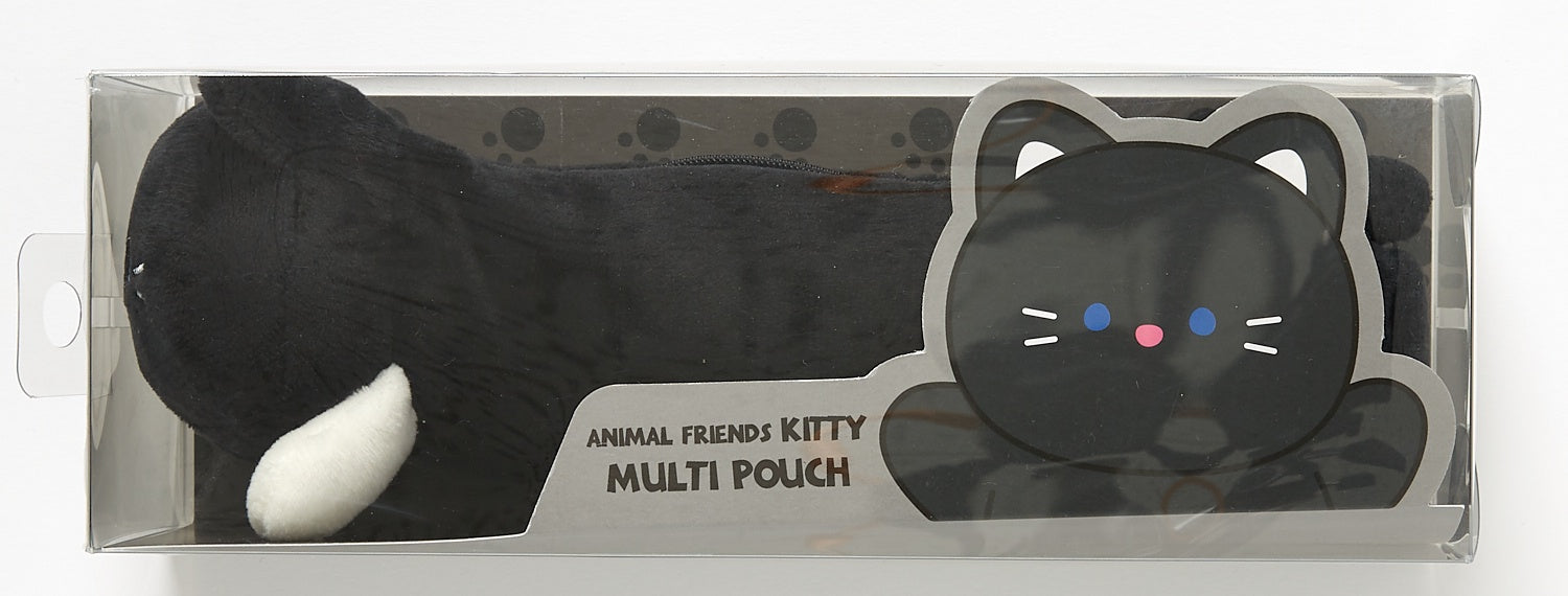 Multi Pouch: Animal Friends Kitty (Black)