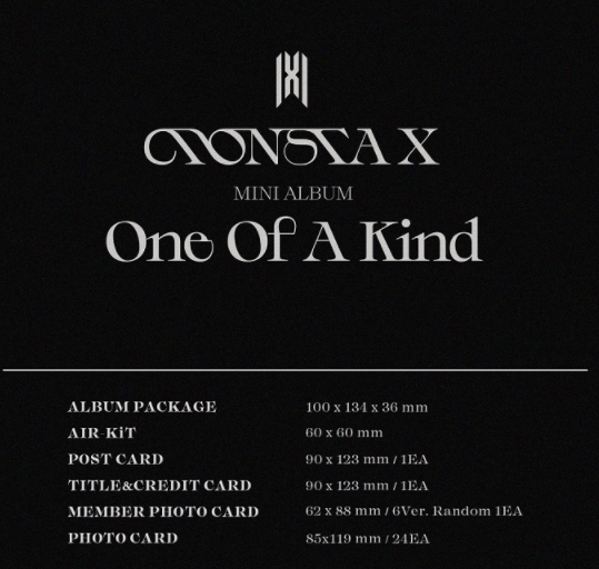 MONSTA X ONE OF A KIND KIHNO