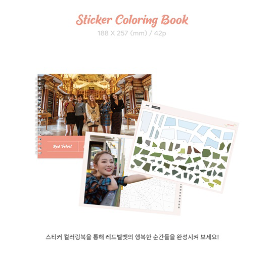 Red Velvet Sticker Coloring Book