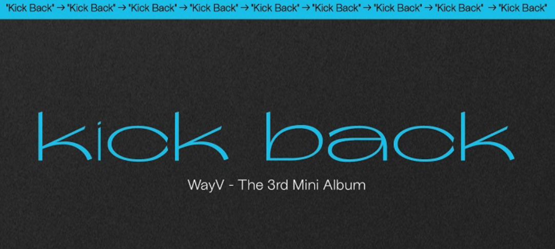WAYV 3rd MIni Album: Kick Back