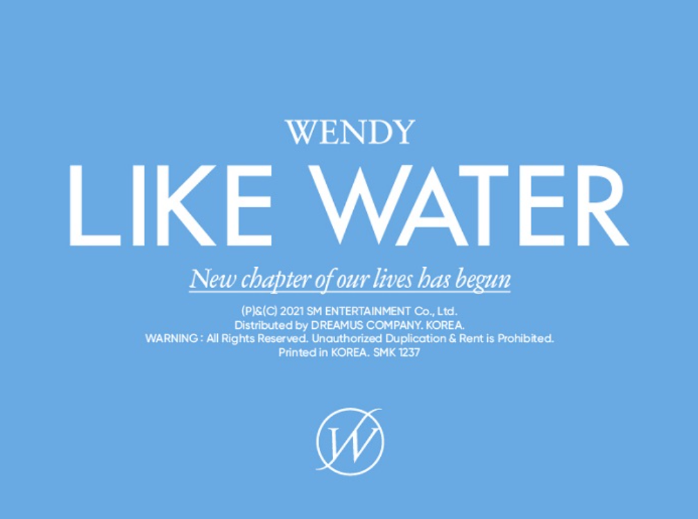 Wendy (Red Velvet) 1st Mini Album: Like Water [Jewel Case Ver.]