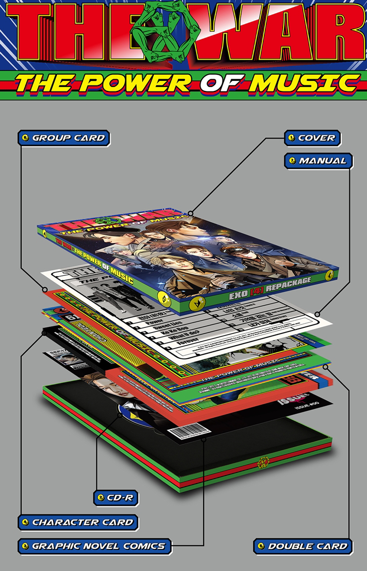 EXO VOL 4 REPACKAGE THE WAR THE POWER OF MUSIC