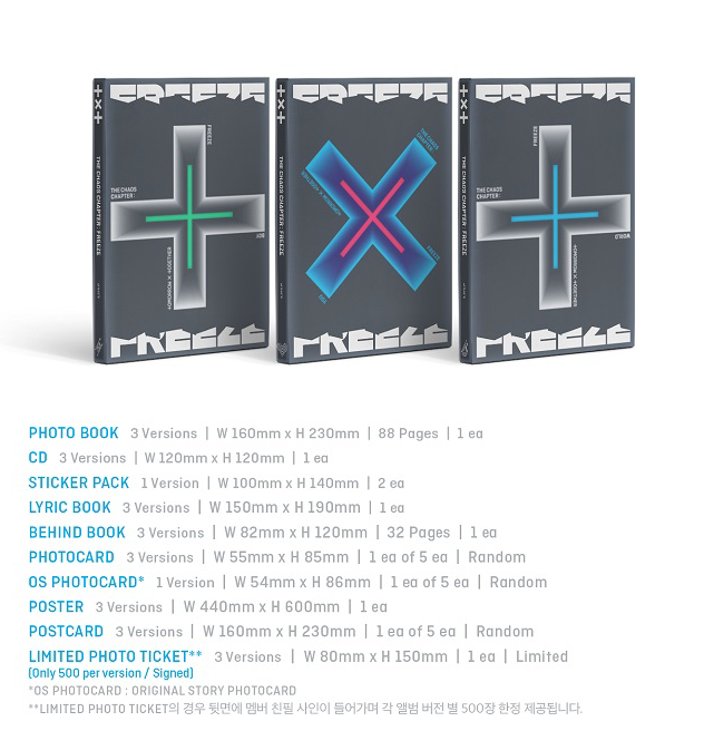 TOMORROW X TOGETHER (TXT) 2nd Full Album "The Chaos Chapter: FREEZE"