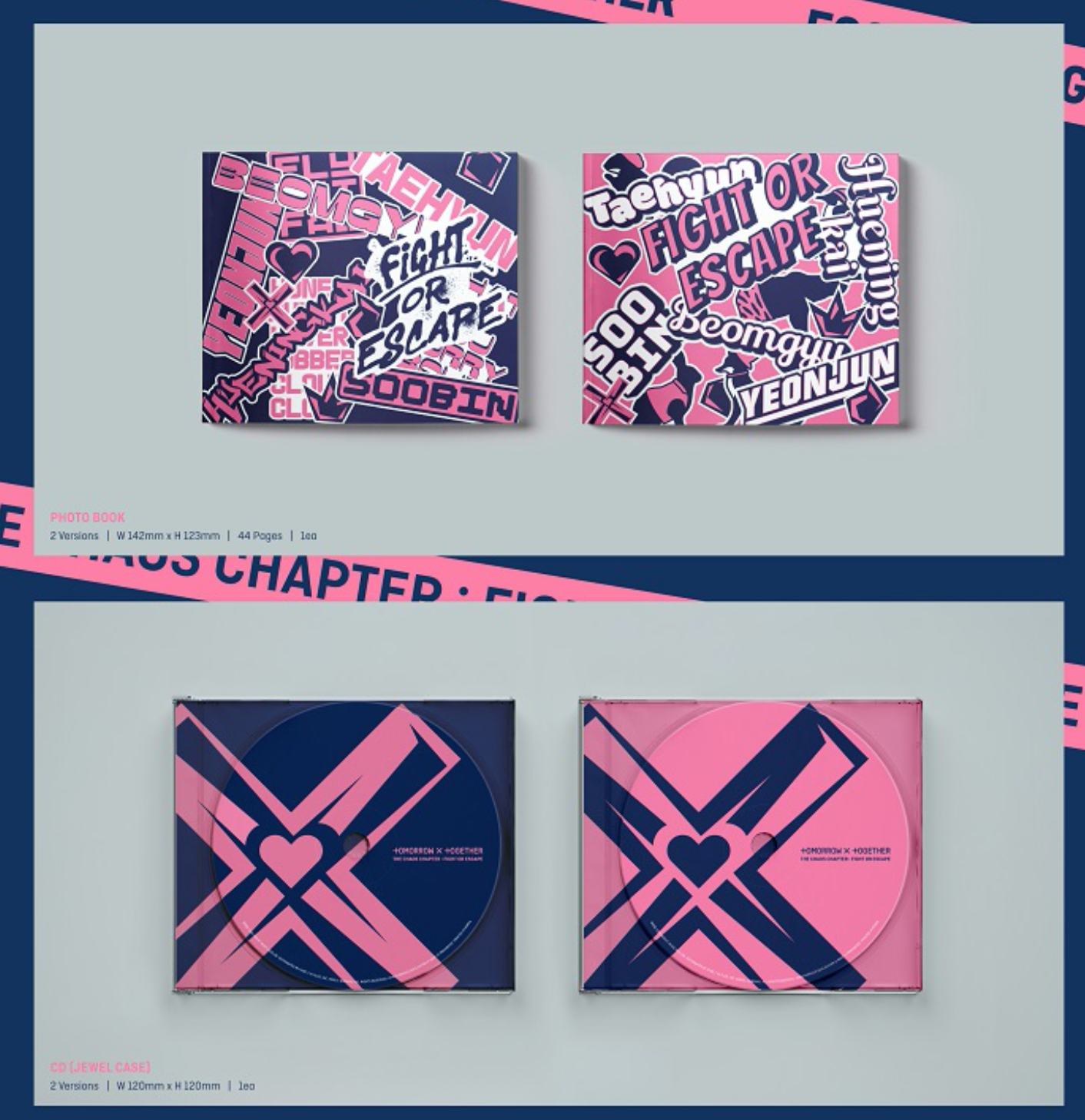 TOMORROW X TOGETHER (TXT) 1st Repackage Album "The Chaos Chapter: FIGHT OR ESCAPE" (Together Ver.)