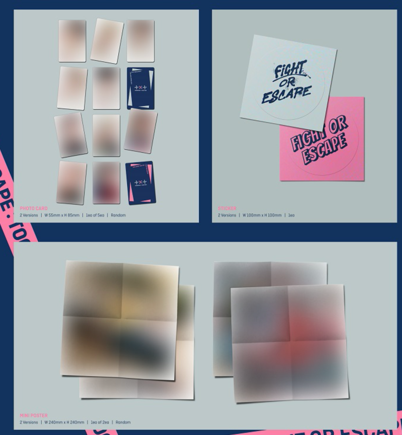 TOMORROW X TOGETHER (TXT) 1st Repackage Album "The Chaos Chapter: FIGHT OR ESCAPE" (Together Ver.)