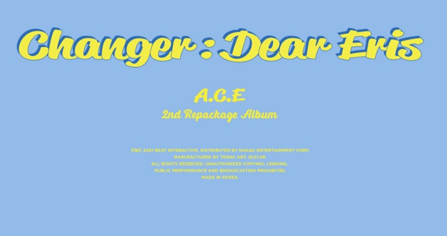 A.C.E 2nd Repackage Album "Changer: Dear Eris"