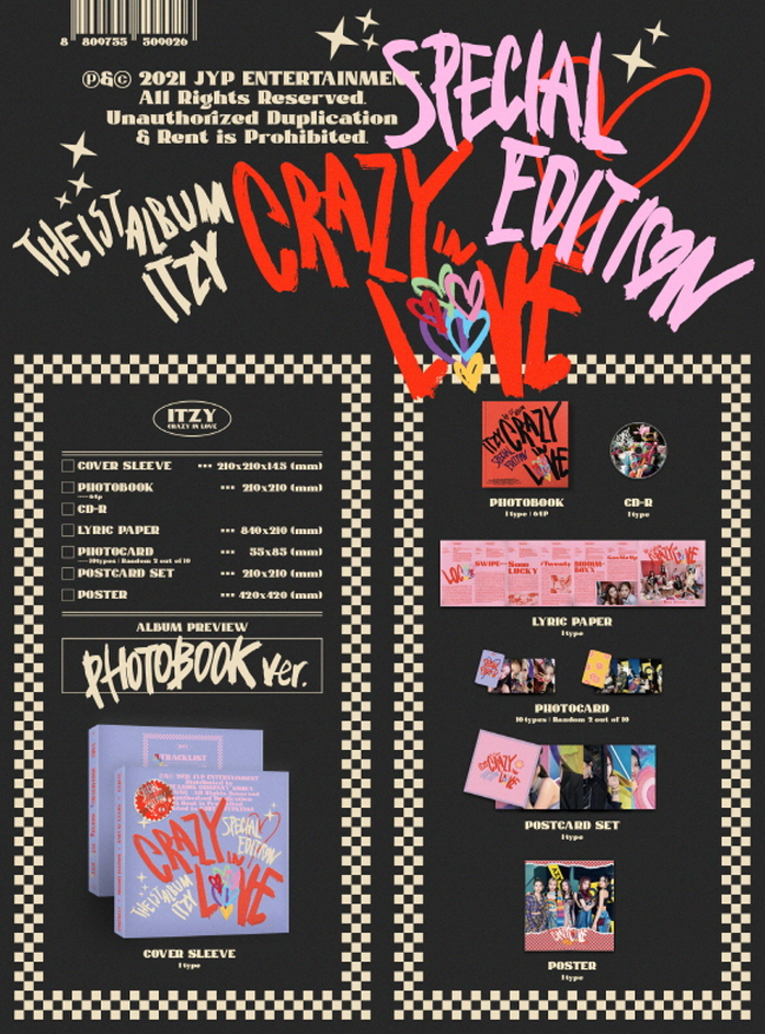 ITZY CRAZY IN LOVE SPECIAL EDITION PHOTOBOOK