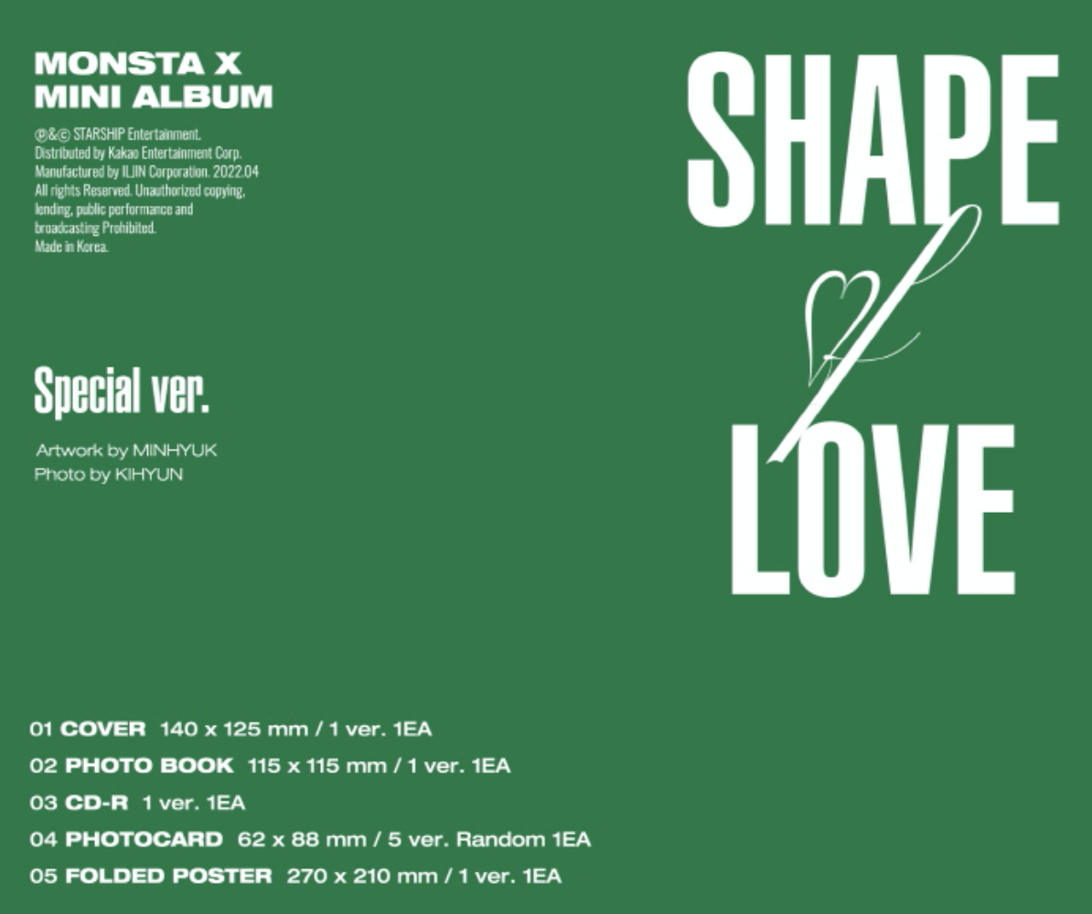 Monsta X Vol.11: Shape of Love [Digipack Ver.]