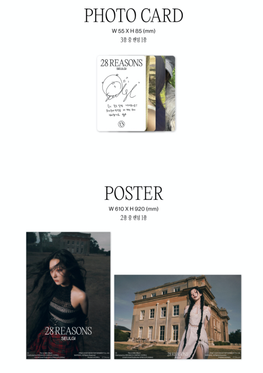 Seulgi (Red Velvet) 1st Mini Album: 28 Reasons [Photo Book Ver.]