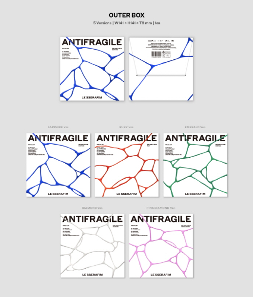 LE SSERAFIM 2nd Mini Album: Antifragile [Compact Ver.]