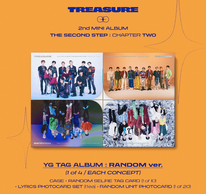 TREASURE THE SECOND STEP : CHAPTER TWO YG TAG ALBUM (RANDOM VER.)