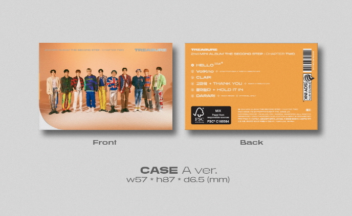 TREASURE THE SECOND STEP : CHAPTER TWO YG TAG ALBUM (RANDOM VER.)