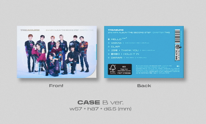 TREASURE THE SECOND STEP : CHAPTER TWO YG TAG ALBUM (RANDOM VER.)