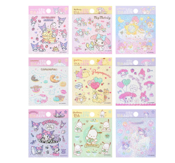 Sanrio Sticker Characters Aurora Sheets