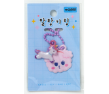 Keyring Soft Bichon Unicorn